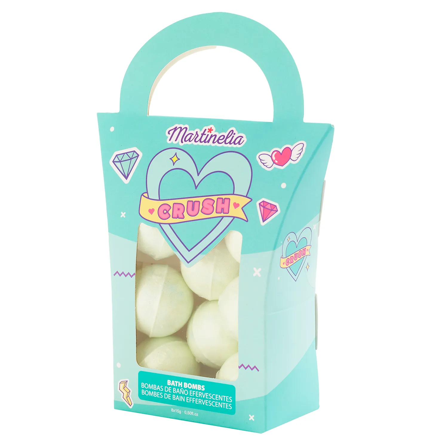 Набор из 8 бомбочек зеленый