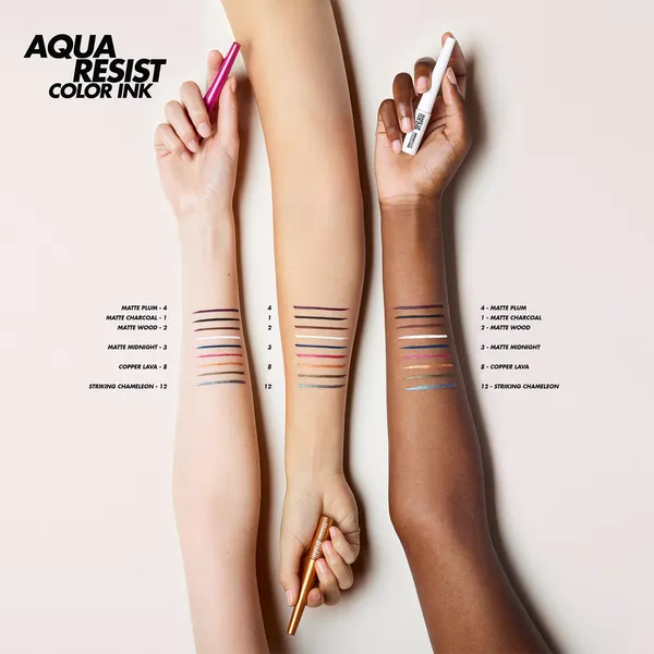 AQUA RESIST COLOR INK Водостойкая жидкая подводка для глаз