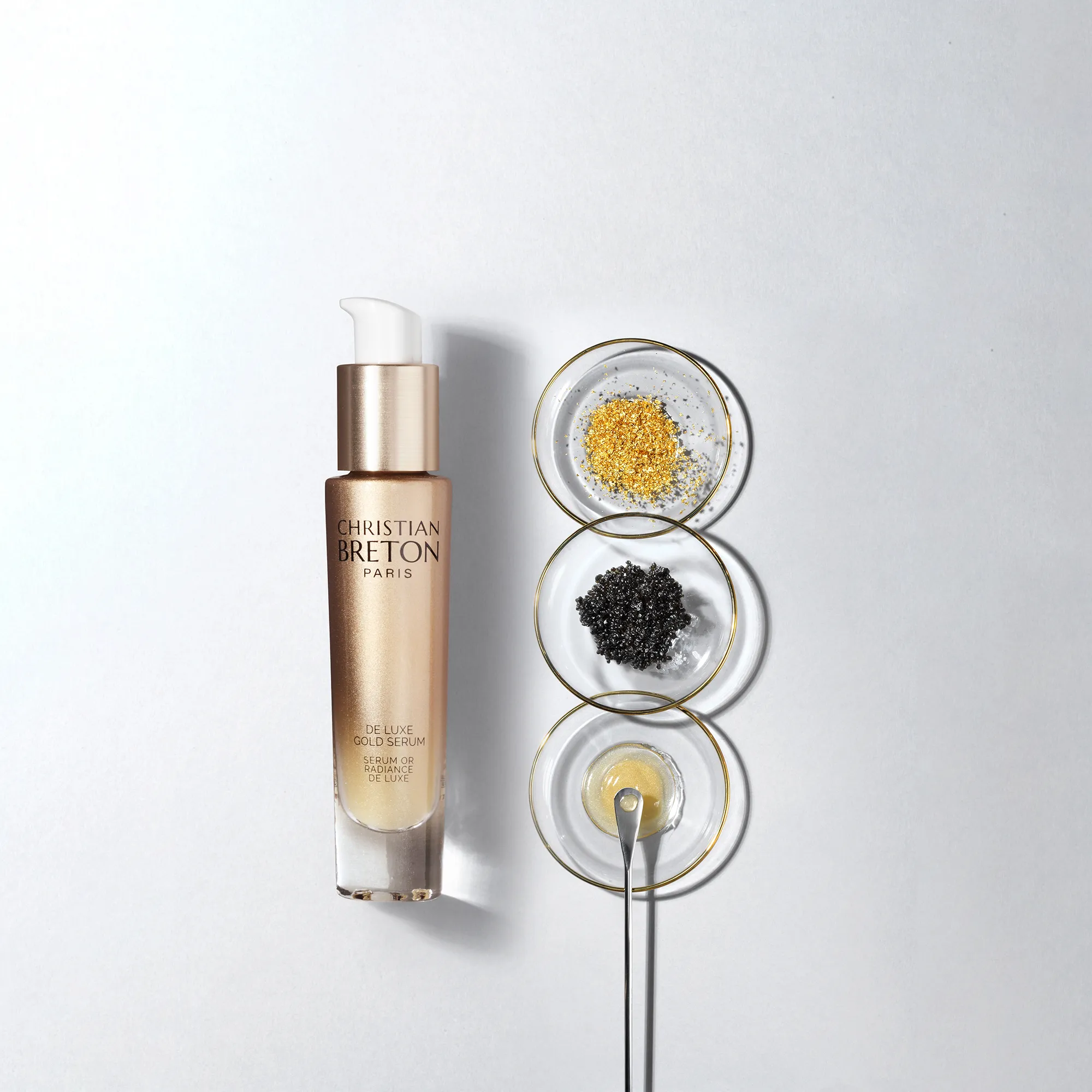 De luxe gold serum Сыворотка с золотом, морскими минералами и икрой против морщин