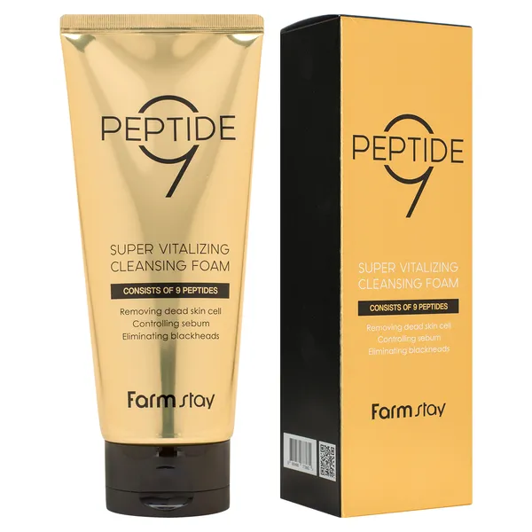 Омолаживающая очищающая пенка с комплексом из 9 пептидов