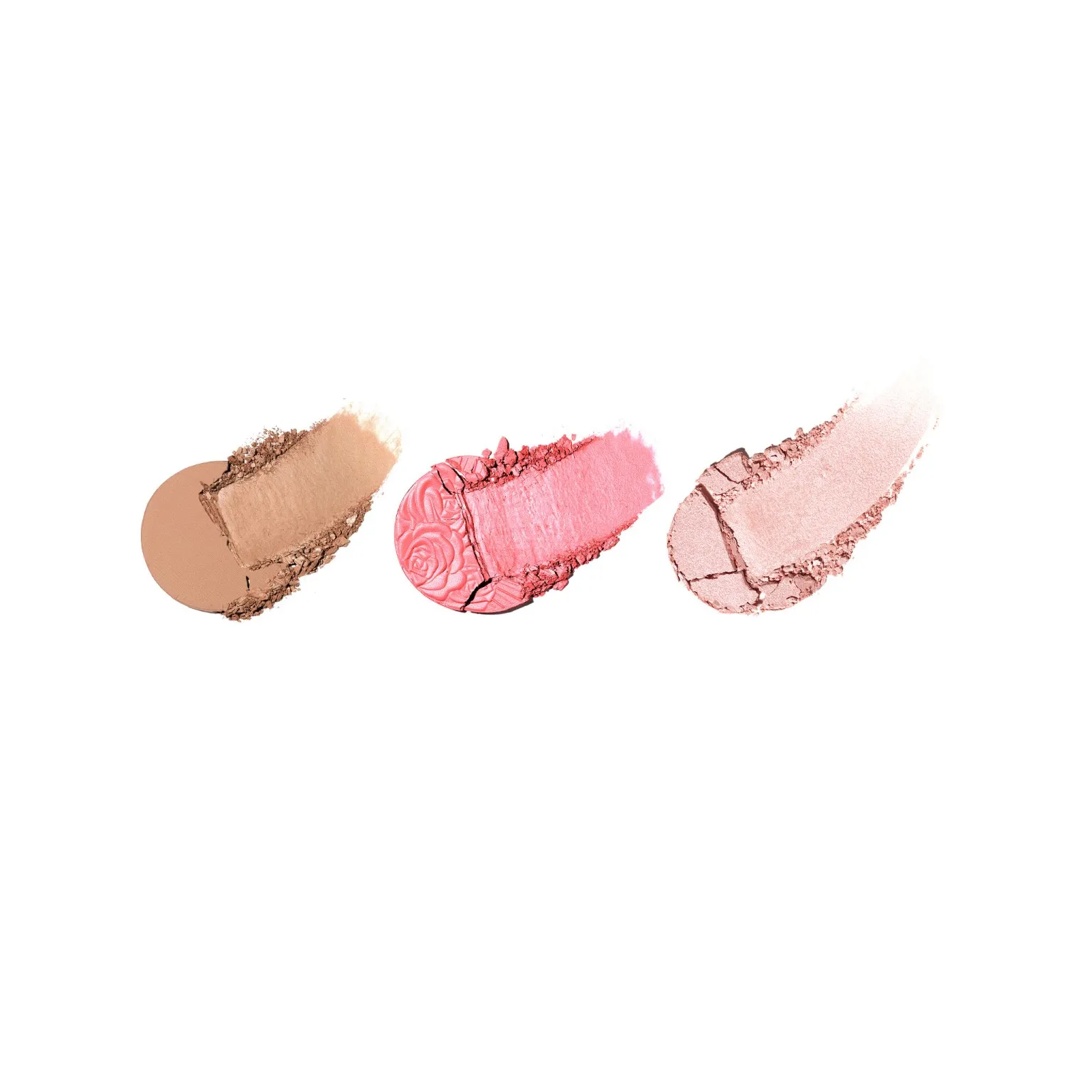 DIVINE BLUSH + BRONZE + GLOW TRIO Палетка для лица