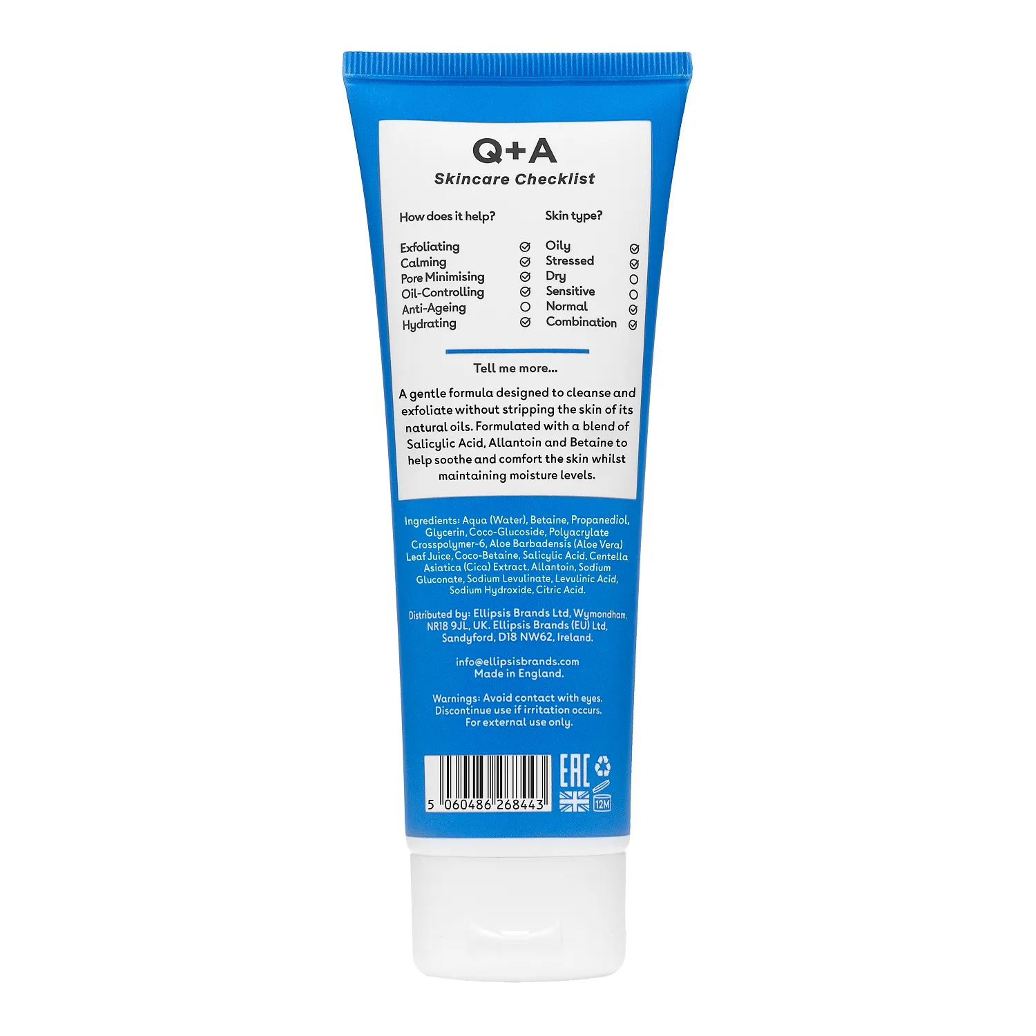 Salycylic Acid ΠΡΠ³ΠΊΠΈΠΉ ΠΎΡΡΠ΅Π»ΡΡΠΈΠ²Π°ΡΡΠΈΠΉ Π³Π΅Π»Ρ Π΄Π»Ρ ΡΠΌΡΠ²Π°Π½ΠΈΡ Π»ΠΈΡΠ°