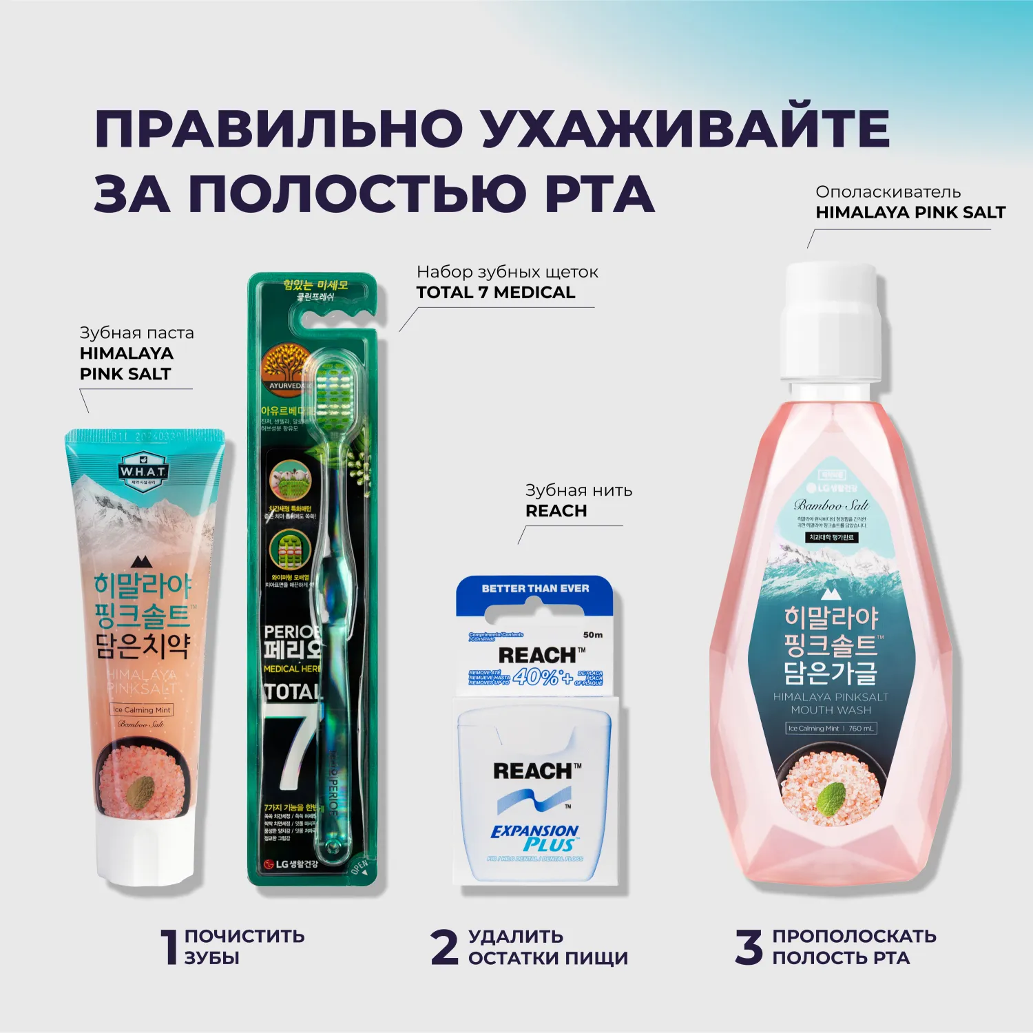 Himalaya Pink Salt Ice Calming Mint Зубная паста с розовой гималайской солью в дорожном формате