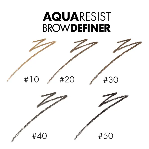 AQUA RESIST BROW DEFINER Ультратонкий водостойкий карандаш для бровей