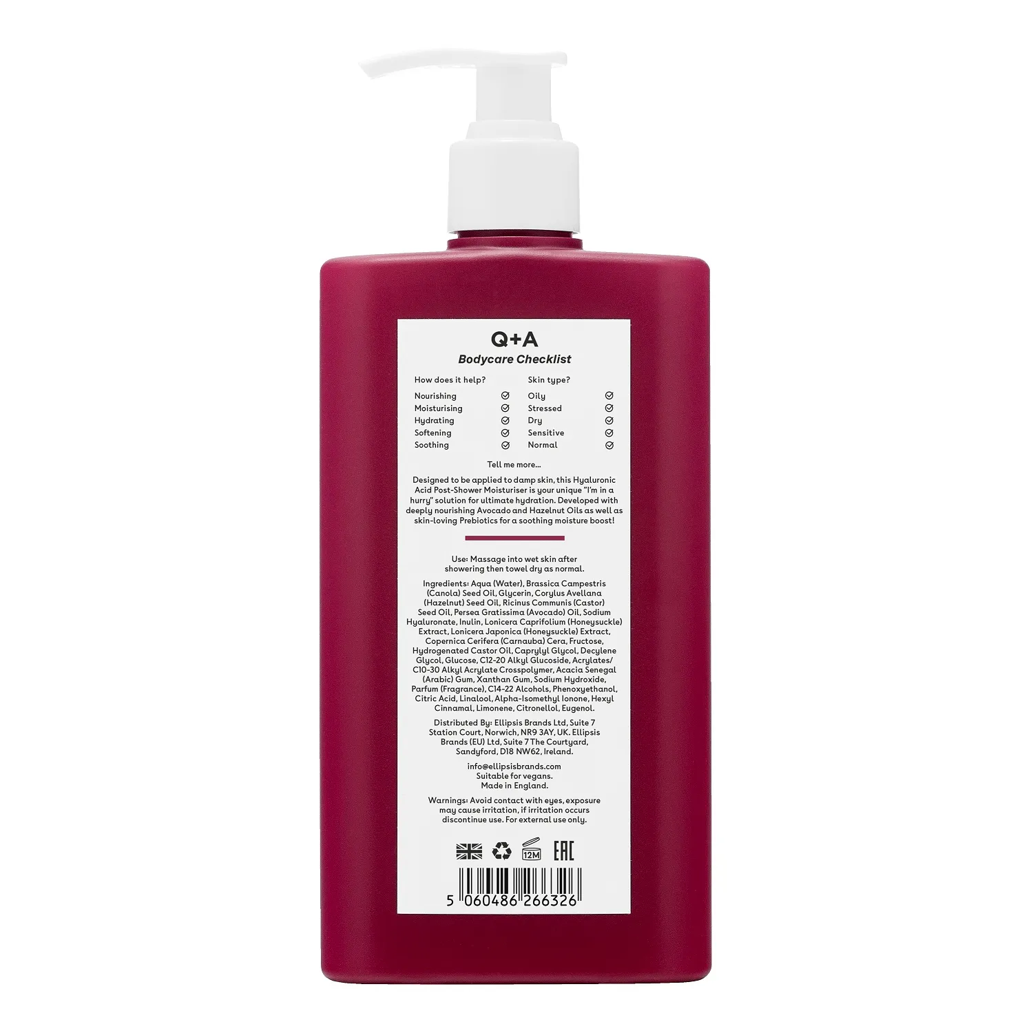 Hyaluronic Acid Увлажняющий крем для тела