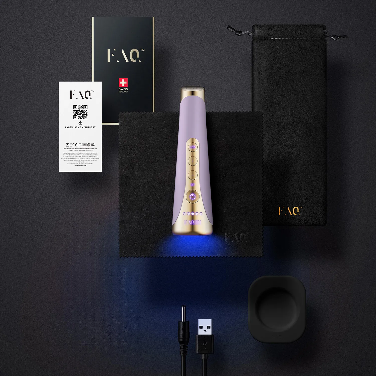 Rf и Led-Терапия Faq 101 Массажер для обновления и омоложения кожи 