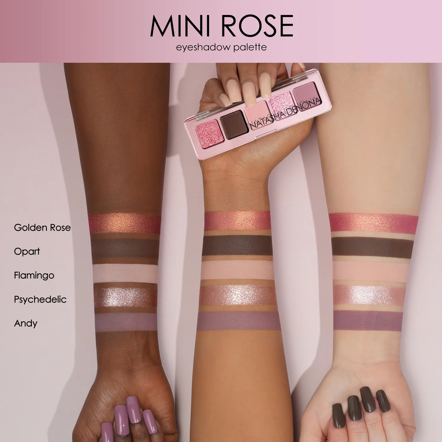 MINI ROSE Палетка теней в мини-формате