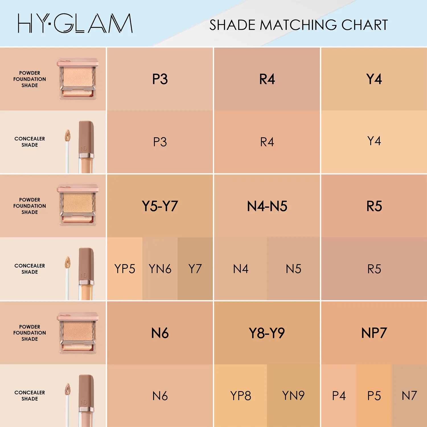 HY-GLAM POWDER FOUNDATION Компактная тональная основа