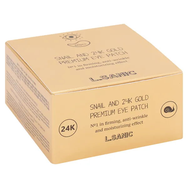 Snail and 24K gold premium eye patch Гидрогелевые патчи для области вокруг глаз с муцином улитки и золотом