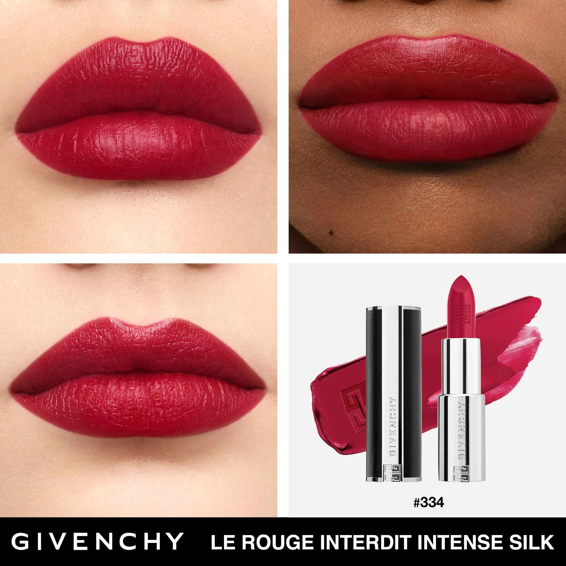 Le Rouge Interdit Intense Silk Сияющая полуматовая губная помада