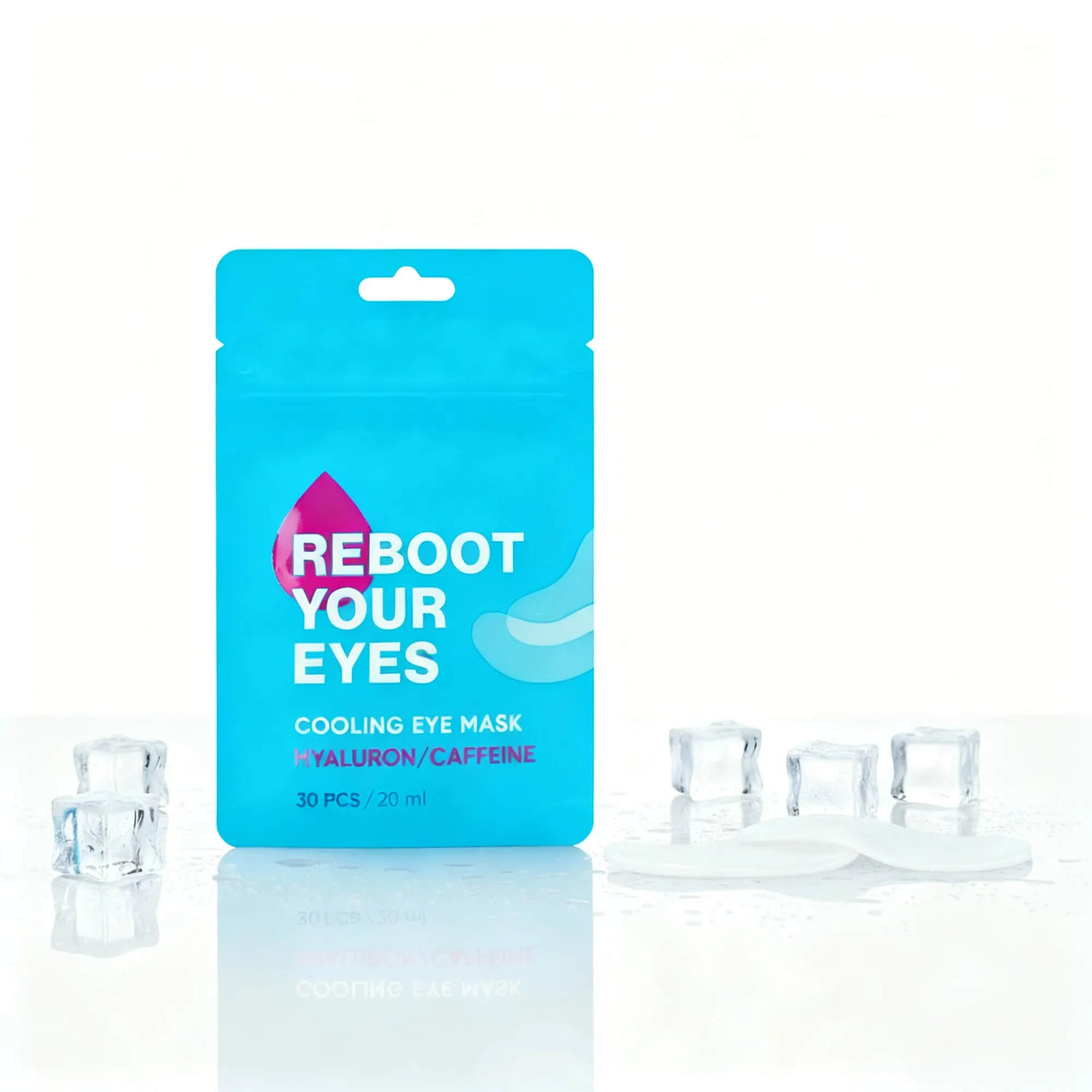 Охлаждающие тканевые маска-патчи для области вокруг глаз