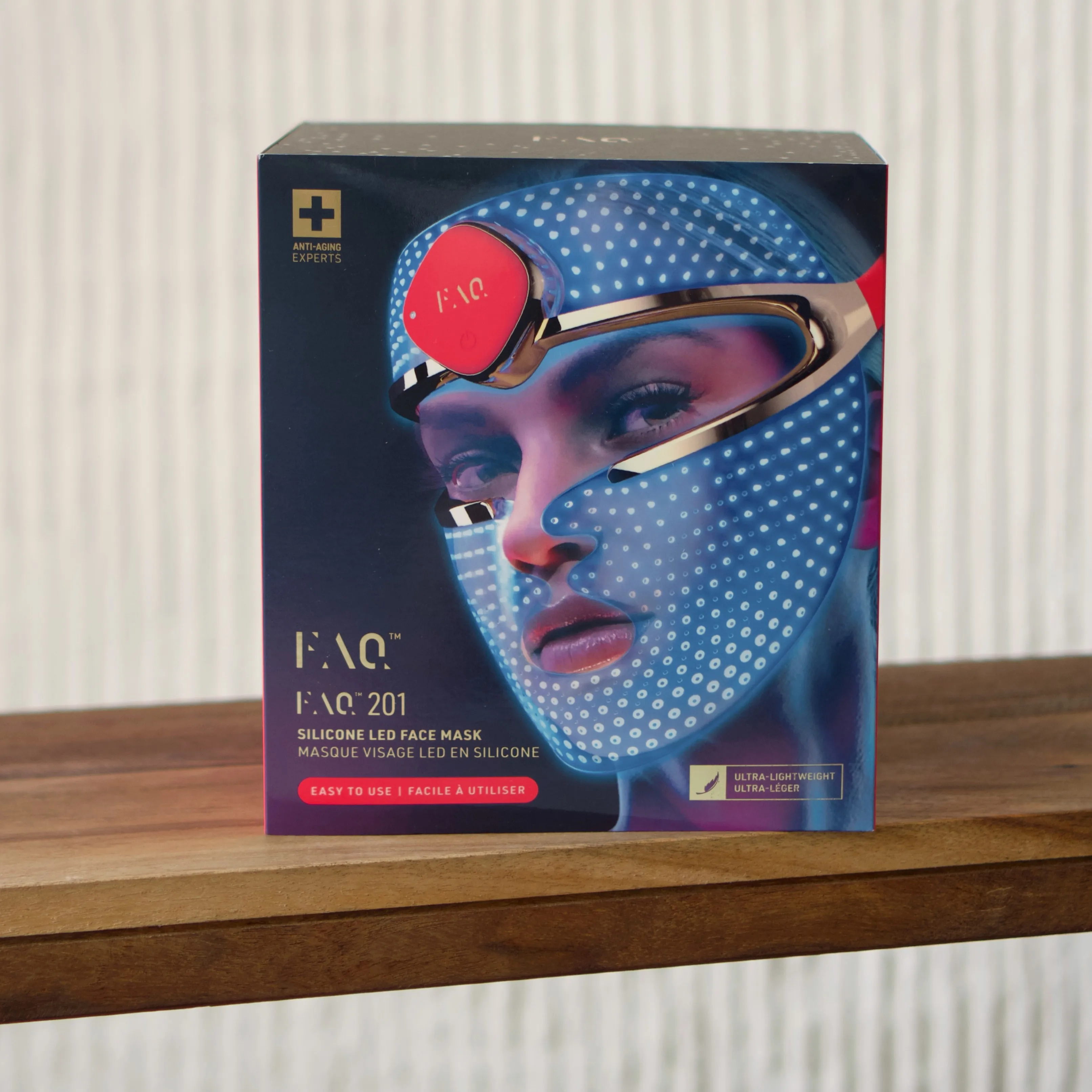 Ультралегкая LED-маска FAQ™ 201 с 3 типами LED-света для молодости вашей кожи