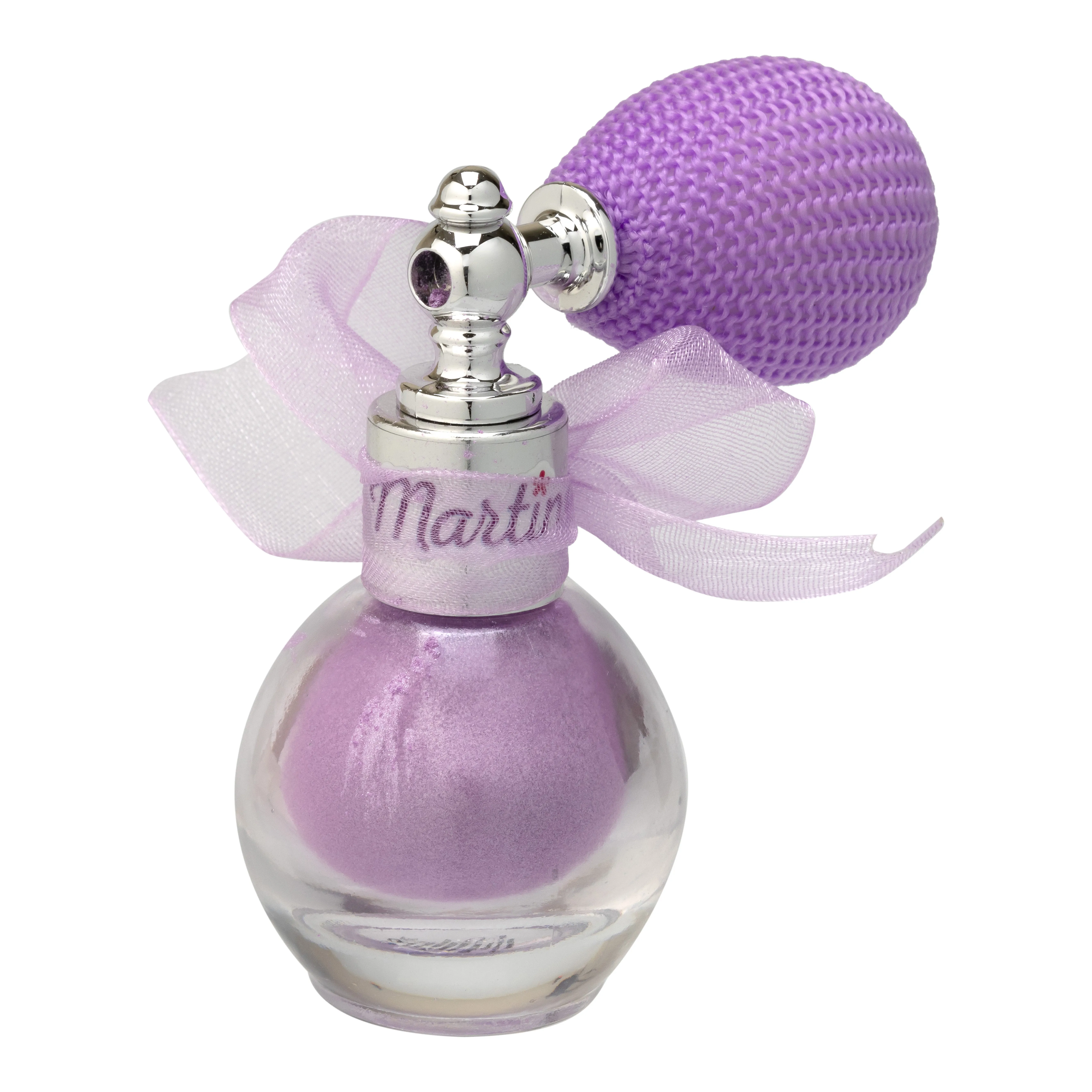 Мерцающий спрей для лица и тела сиреневый