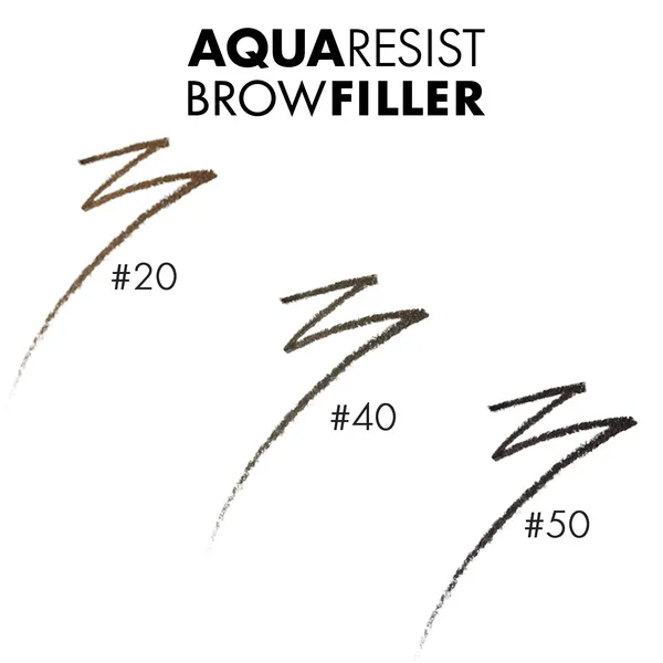 AQUA RESIST BROW FILLER Заполняющий водостойкий карандаш для бровей
