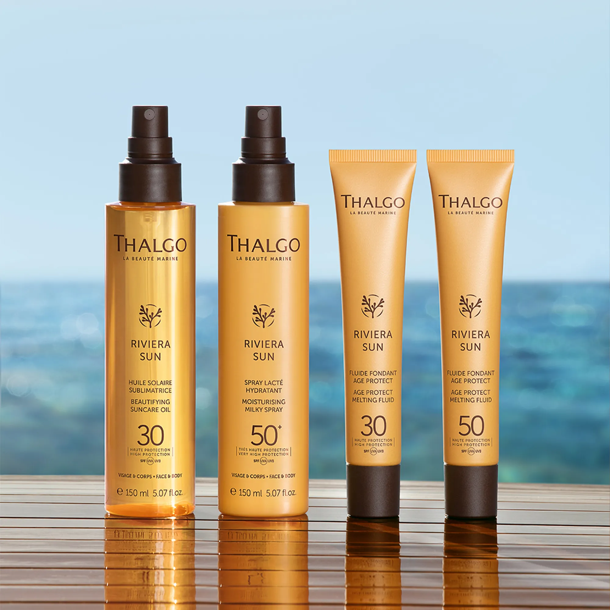 RIVIERA SUN Солнцезащитный антивозрастной флюид с тающей текстурой SPF30 для лица