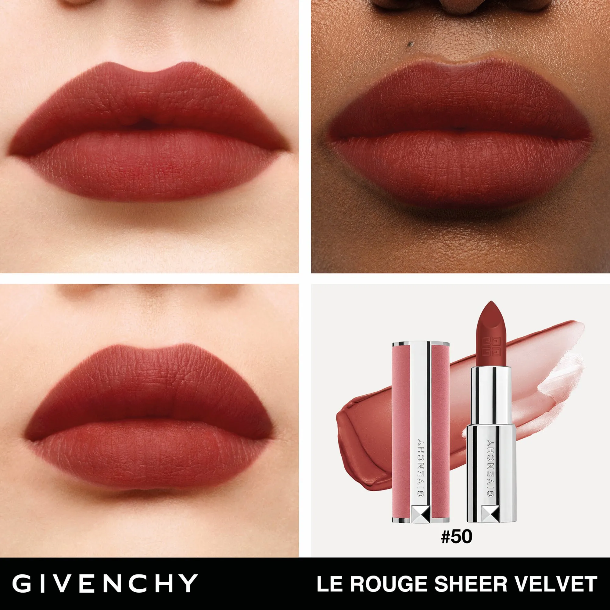 Le Rouge Sheer Velvet Легкая увлажняющая губная помада с мягким матовым финишем