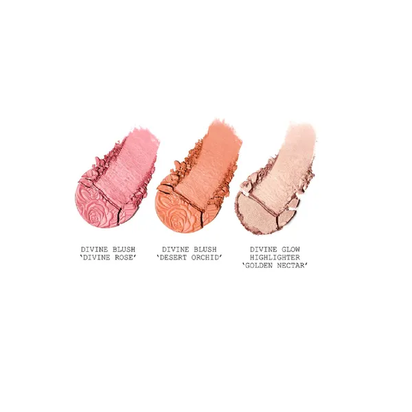 GALACTIC SUN DIVINE BLUSH + GLOW TRIO Палетка для лица
