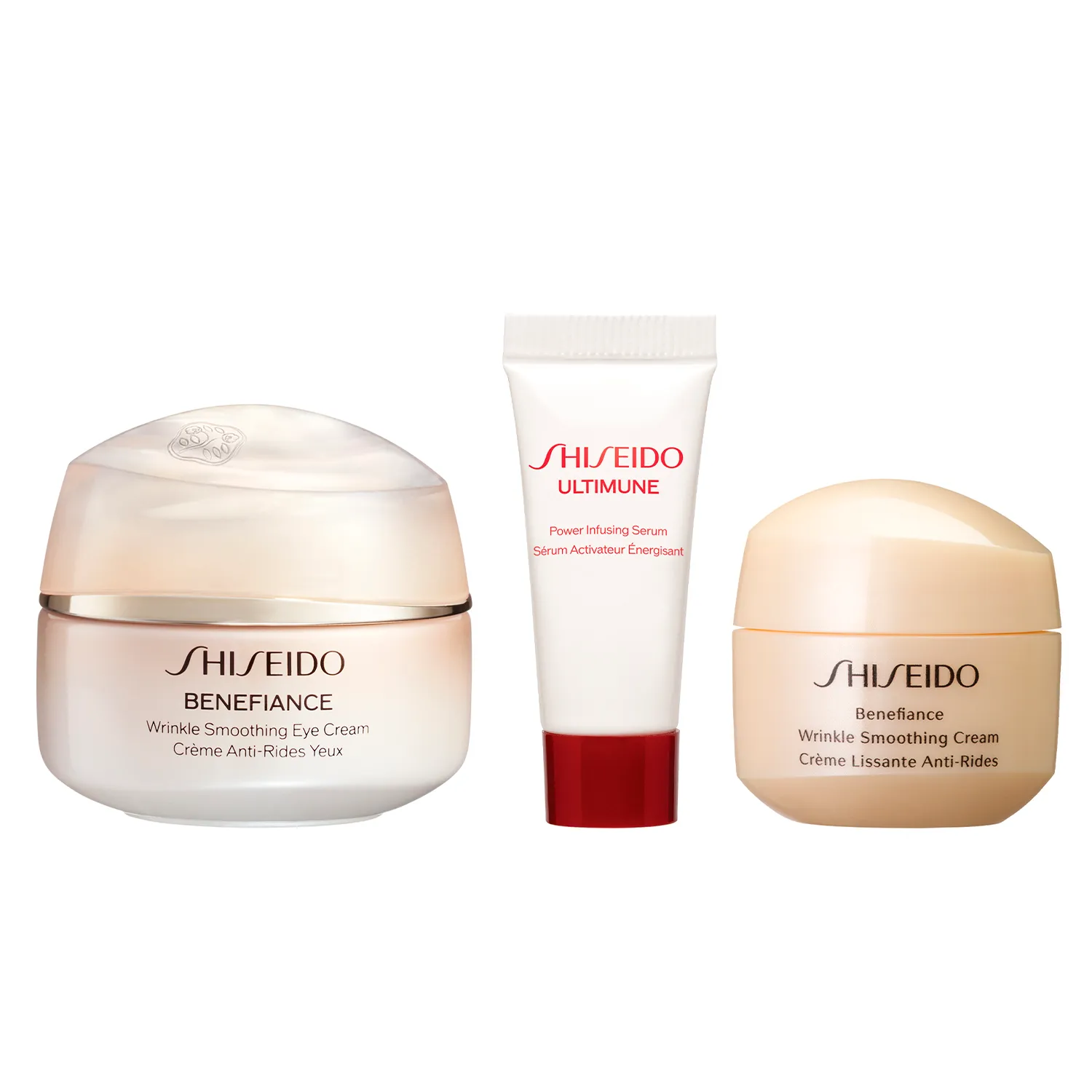 Benefiance Набор c кремом для кожи вокруг глаз, разглаживающим морщины 