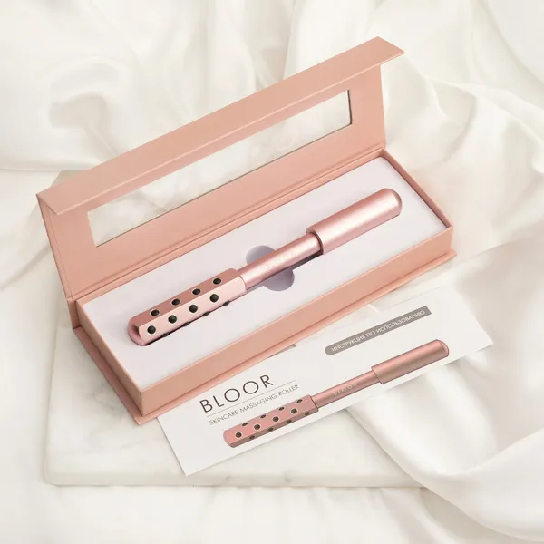 Лимфодренажный роликовый массажер с минеральными камнями