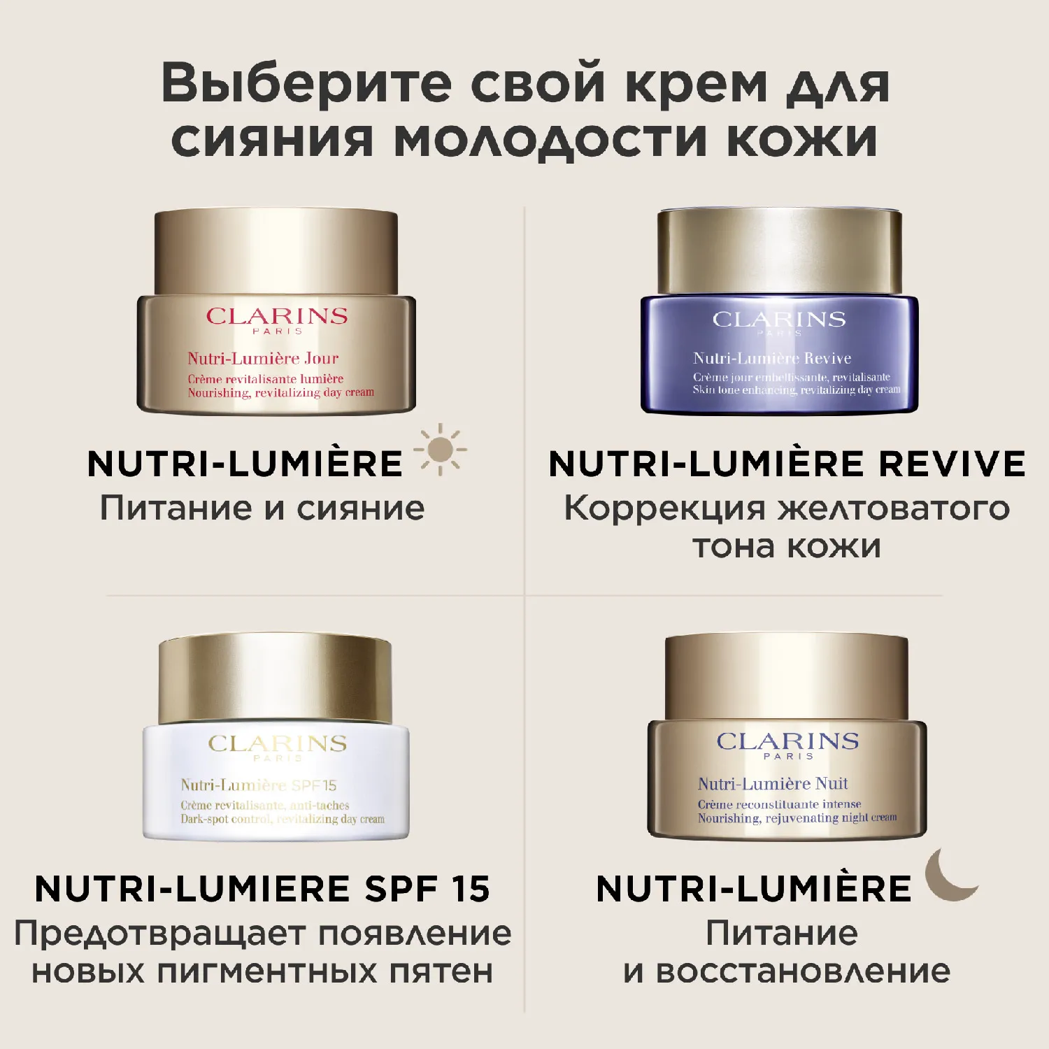 Nutri-Lumiere Revive Питательный антивозрастной дневной крем, корректирующий желтоватый тон кожи