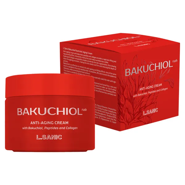 Антивозрастной омолаживающий крем с бакучиолом, пептидами и коллагеном