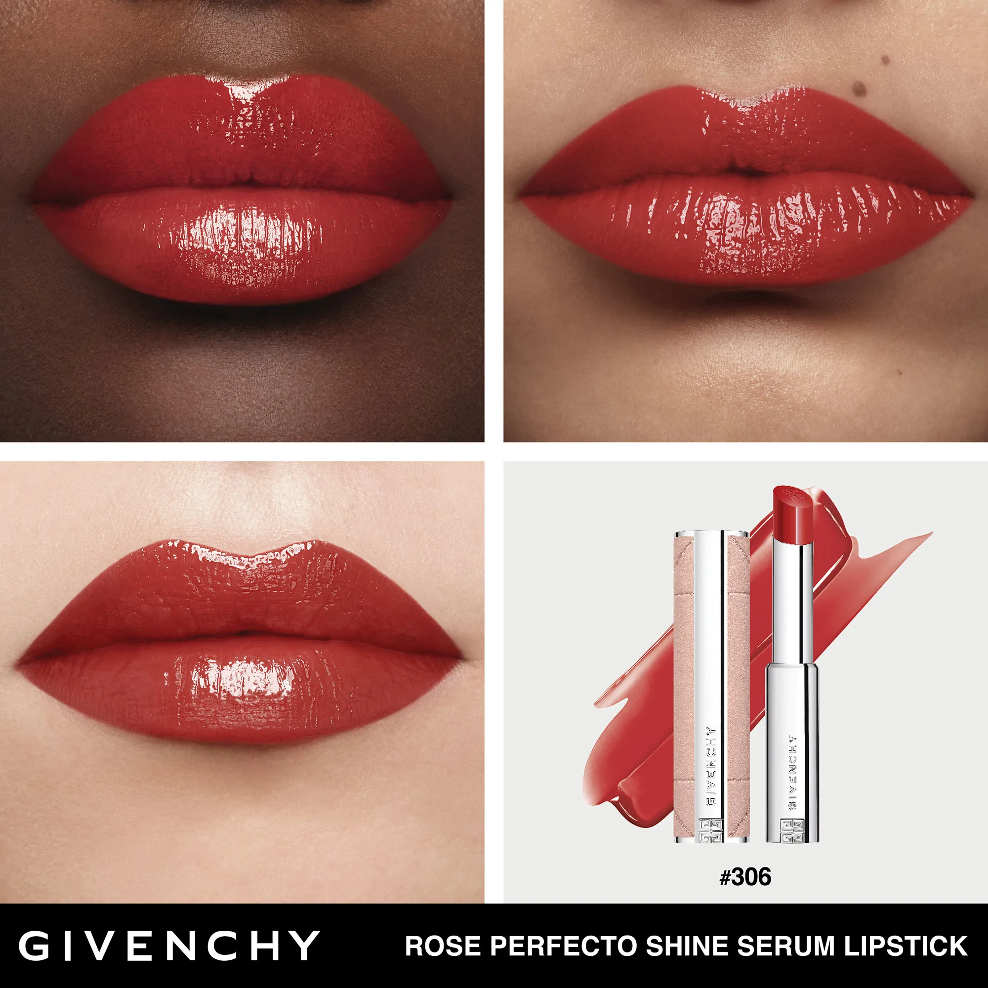 Rose Perfecto Shine Serum Lipstick Ухаживающая помада-сыворотка для сияния губ