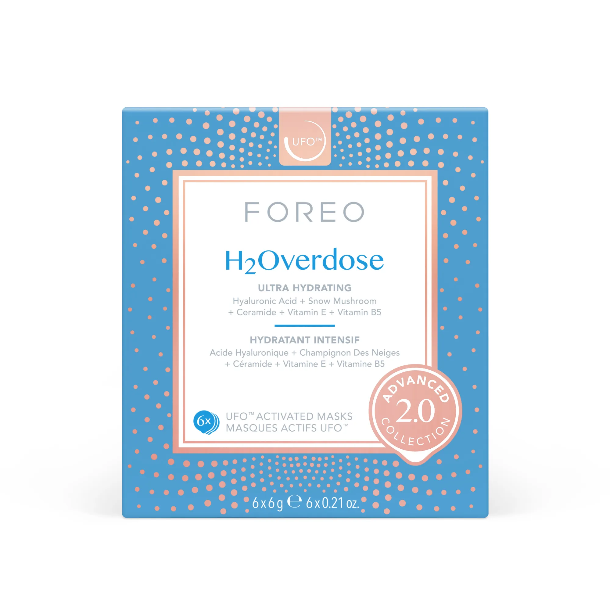 H2OVERDOSE 2.0 Маска для лица увлажняющая для обезвоженной кожи для UFO