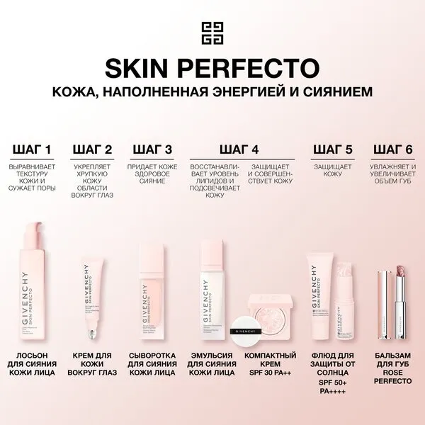 Skin Perfecto Солнцезащитный флюид для сияния кожи SPF 50+/PA ++++