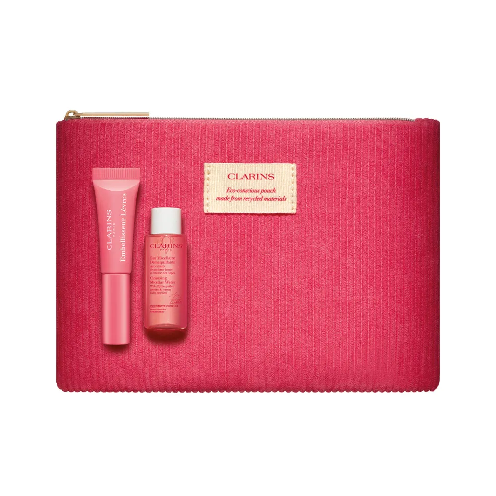 Набор в косметичке:  Lip Perfector блеск для губ  01 (5 мл,) мицеллярная вода (10мл)