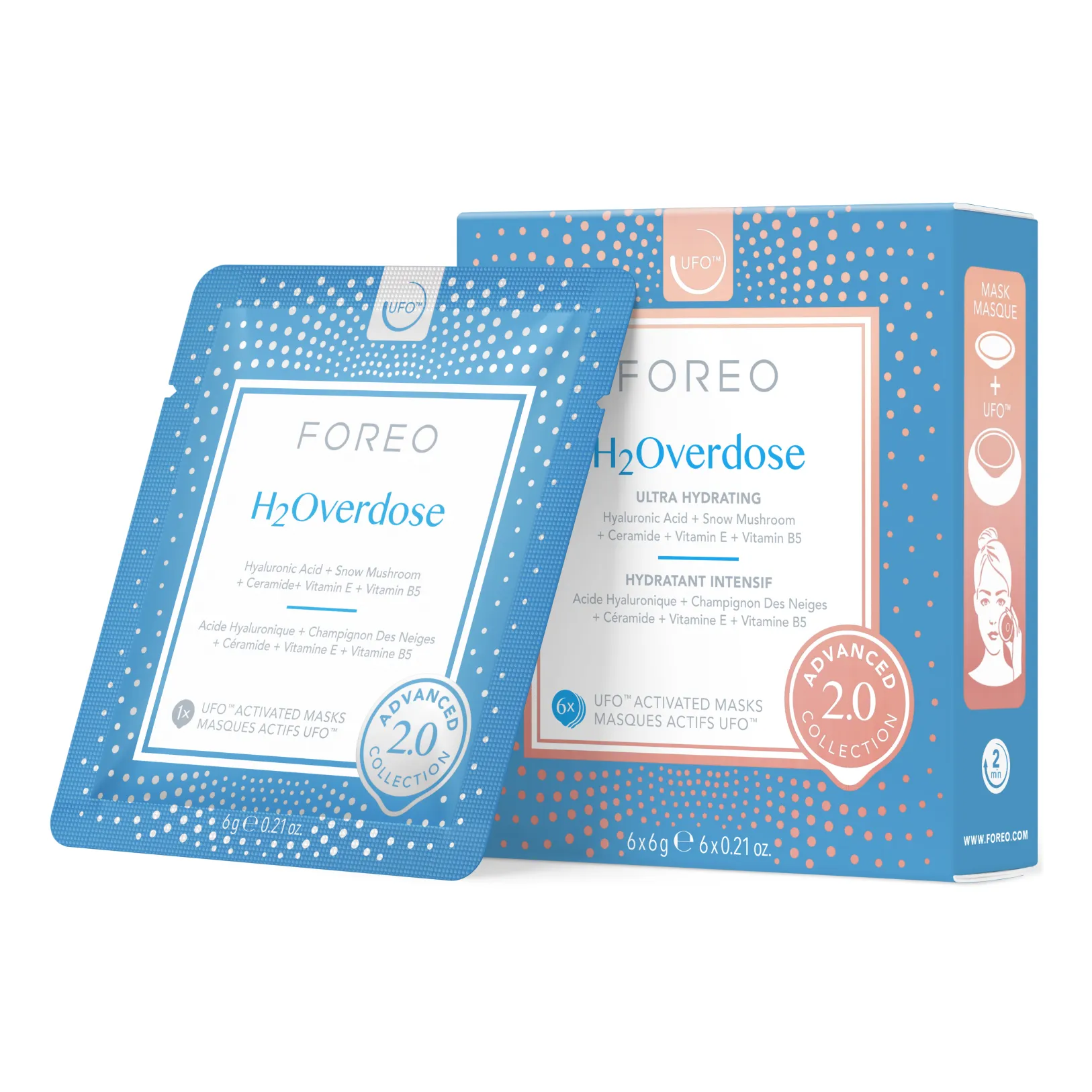 H2OVERDOSE 2.0 Маска для лица увлажняющая для обезвоженной кожи для UFO