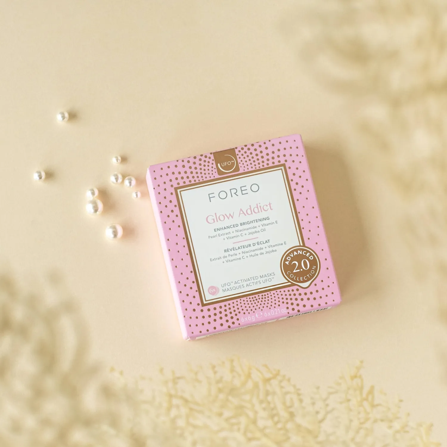 GLOW ADDICT 2.0 Маска для усиленного сияния кожи лица для UFO