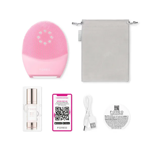 LUNA 4 PLUS NORMAL SKIN Щеточка для термоочистки и микротокового тонизирования лица c красным led-светом