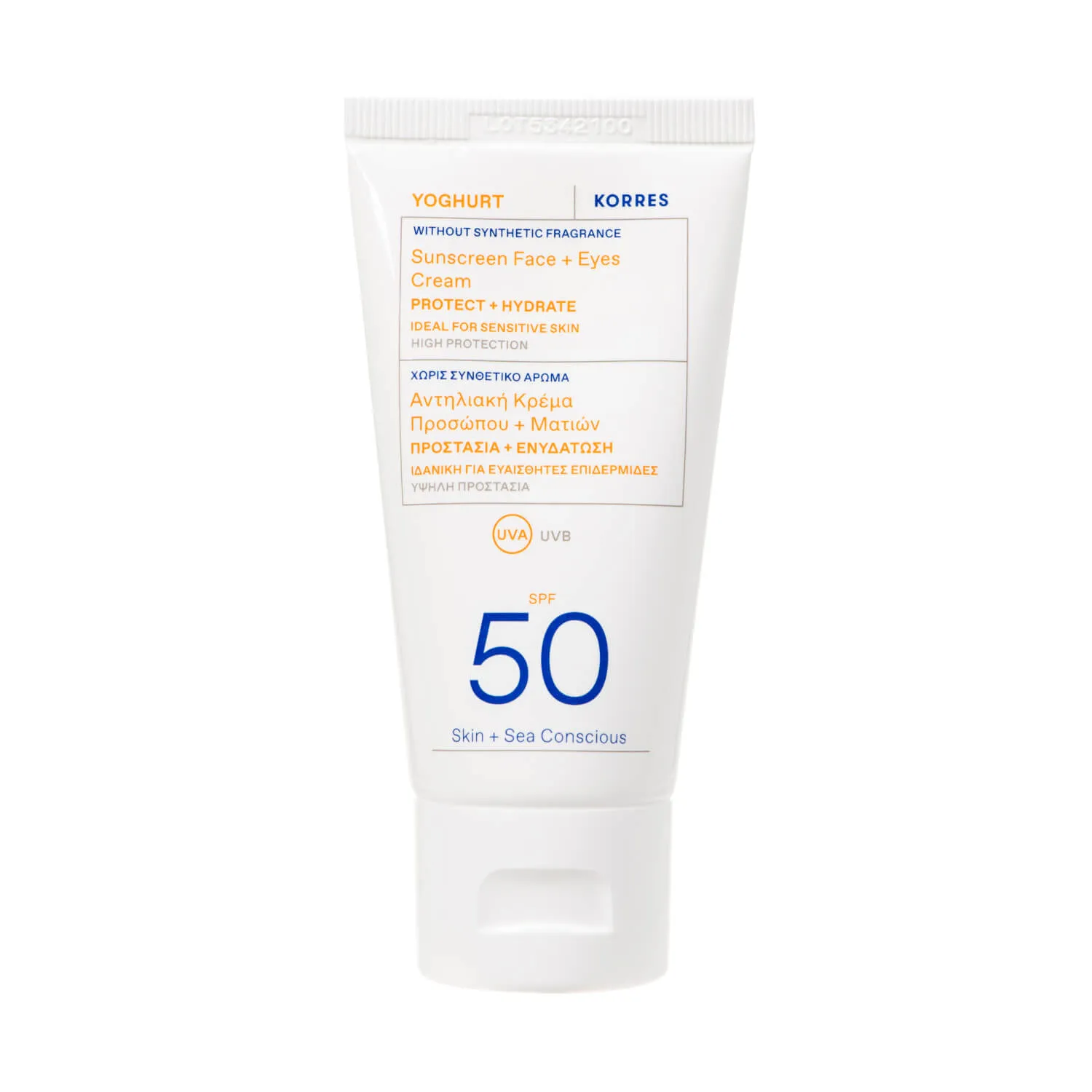 Солнцезащитный крем для лица и области вокруг глаз SPF50