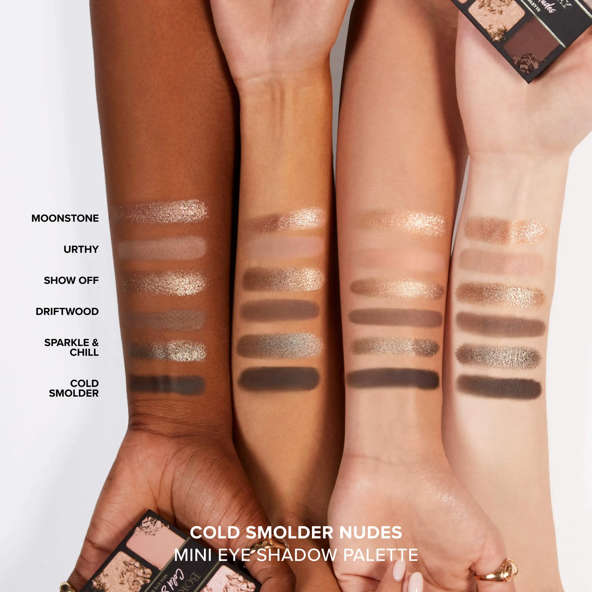 BORN THIS WAY NATURAL NUDES Палетка теней для век Cold Smolder Nudes