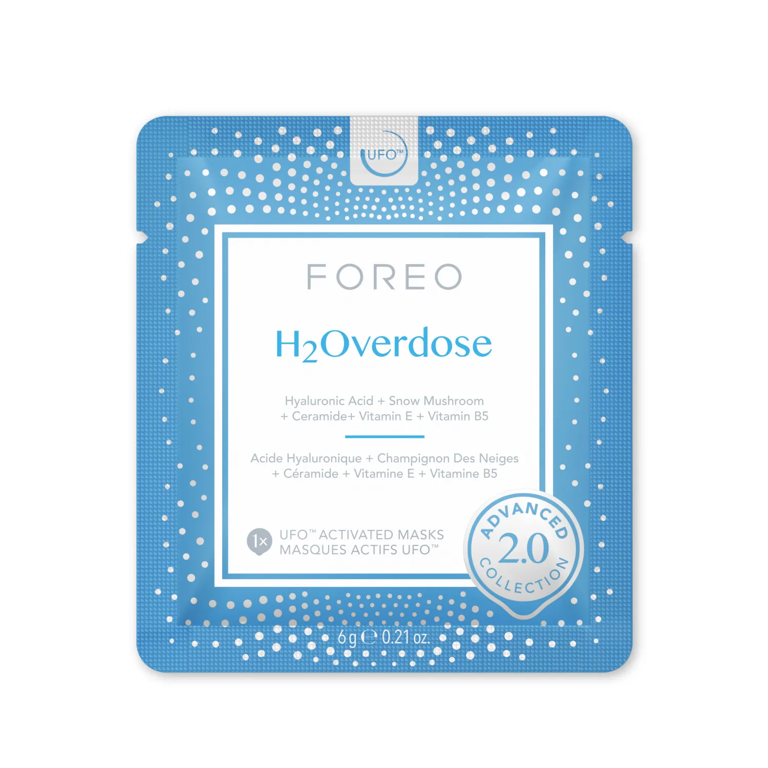 H2OVERDOSE 2.0 Маска для лица увлажняющая для обезвоженной кожи для UFO