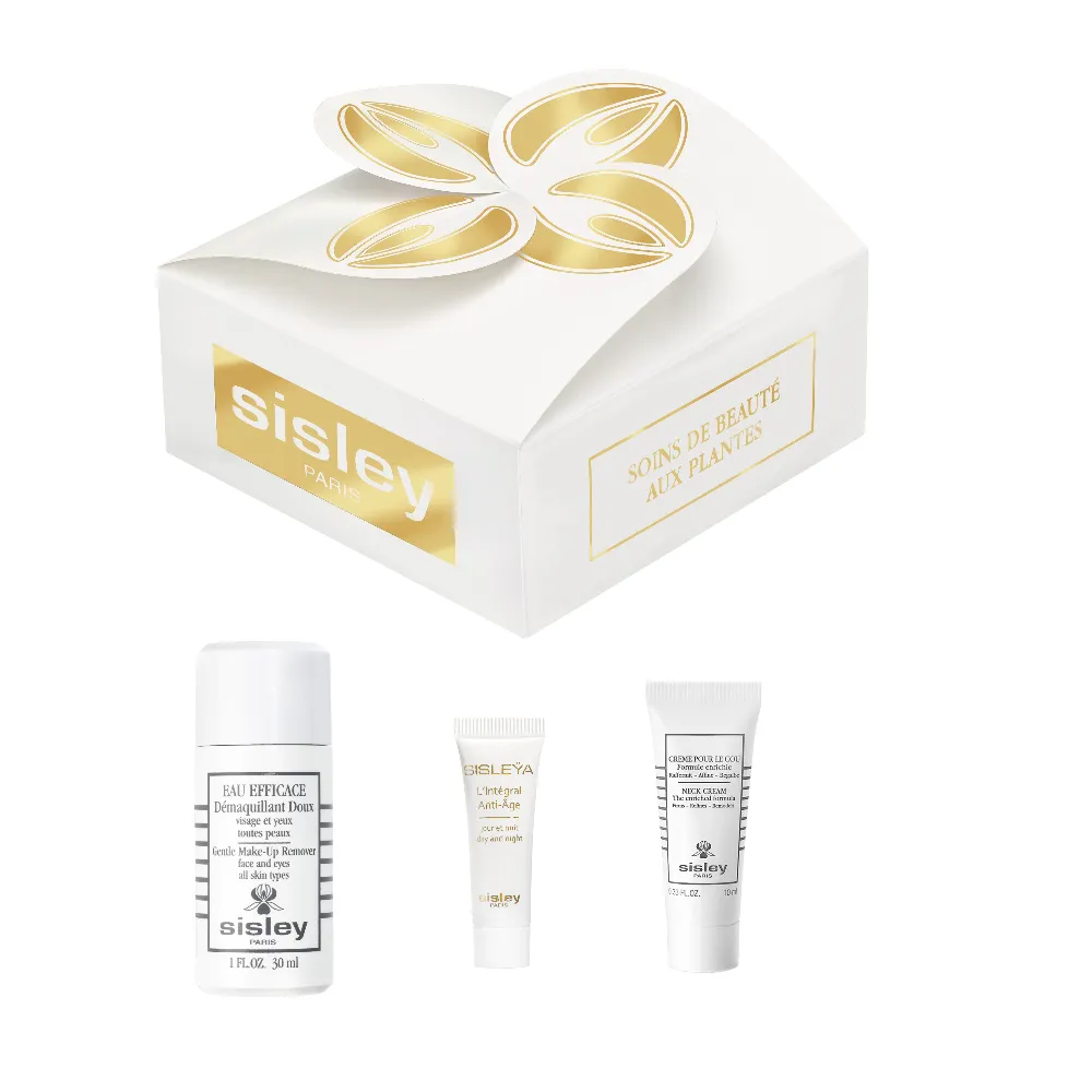 SISLEY Набор миниатюр: средство для снятия макияжа (30 мл), антивозрастной крем (4 мл), крем для шеи (10 мл)