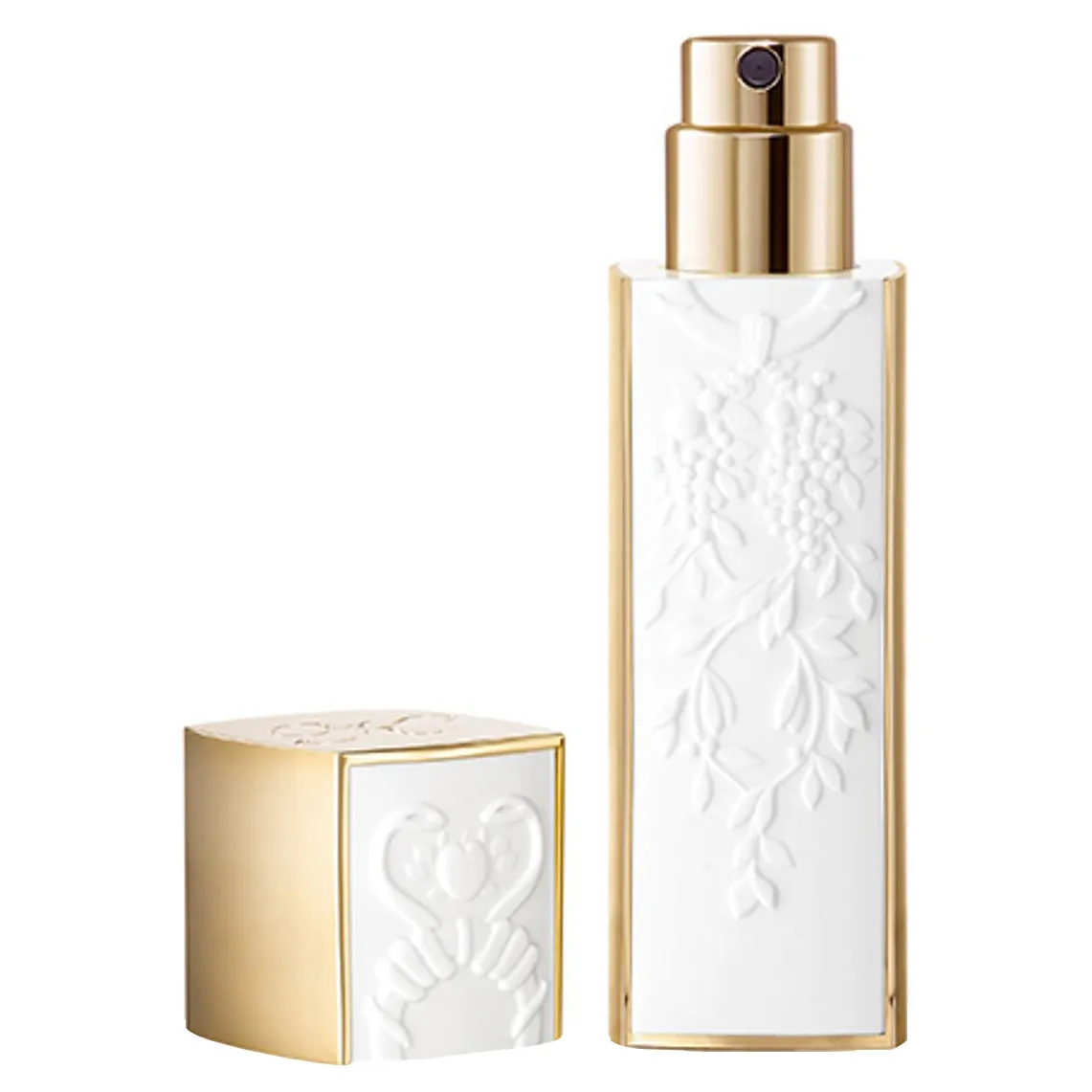 Empty White Тревел атомайзер белого цвета с пустой виалой