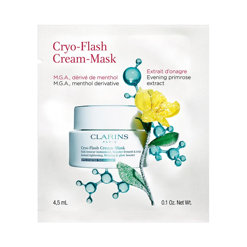CLARINS Криомаска для лица с эффектом лифтинга Cryo-Flash Cream Mask 4,5мл