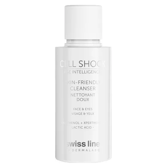 SWISS LINE Cell Shock Age Intelligence Миниатюра Успокаивающий очищающий лосьон для лица 35 мл