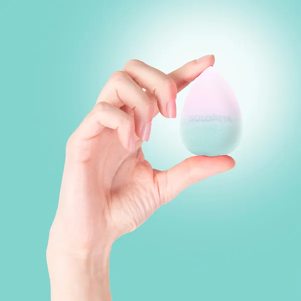 Color Changing Blending Sponge Blue-pink Косметический спонж для макияжа, меняющий цвет