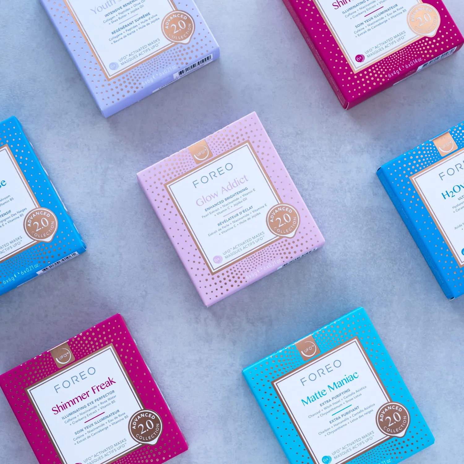 GLOW ADDICT 2.0 Маска для усиленного сияния кожи лица для UFO