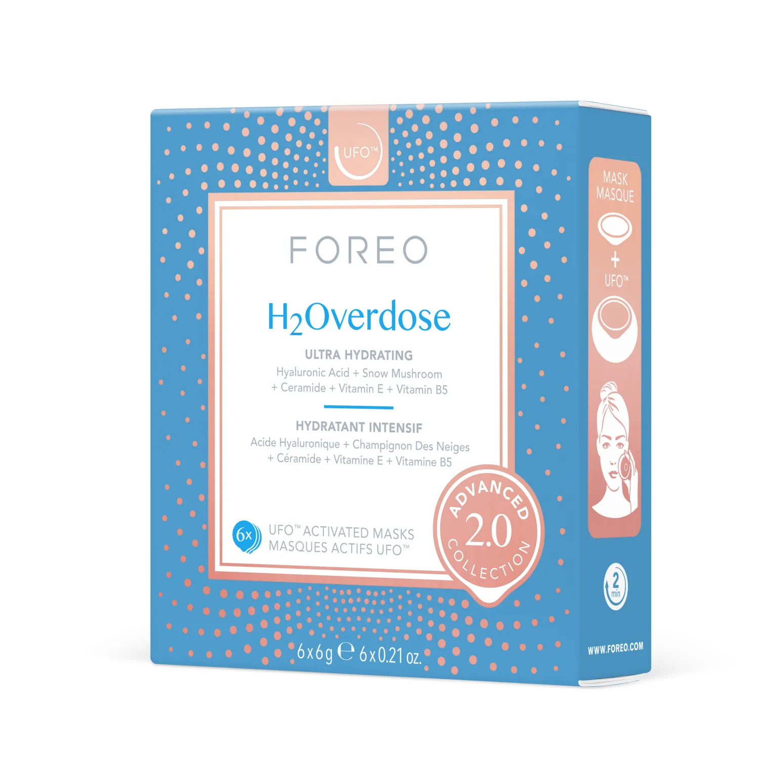 H2OVERDOSE 2.0 Маска для лица увлажняющая для обезвоженной кожи для UFO
