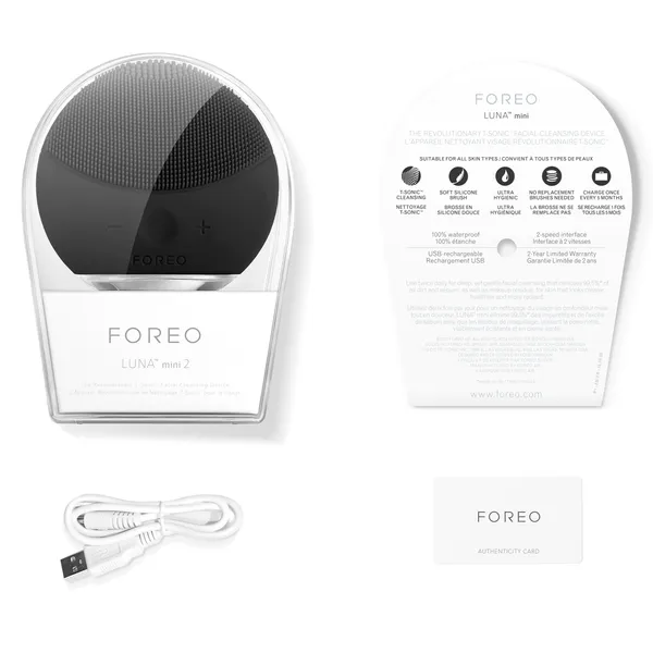 LUNA MINI 2 MIDNIGHT Электрическая очищающая щеточка для лица для всех типов кожи