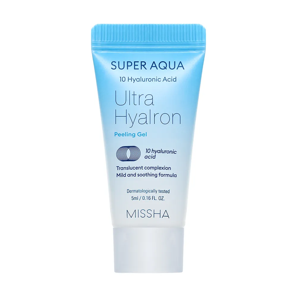 MISSHA Super Aqua Ultra Hyalron Peeling Gel Гель-скатка миниатюра, 5 мл