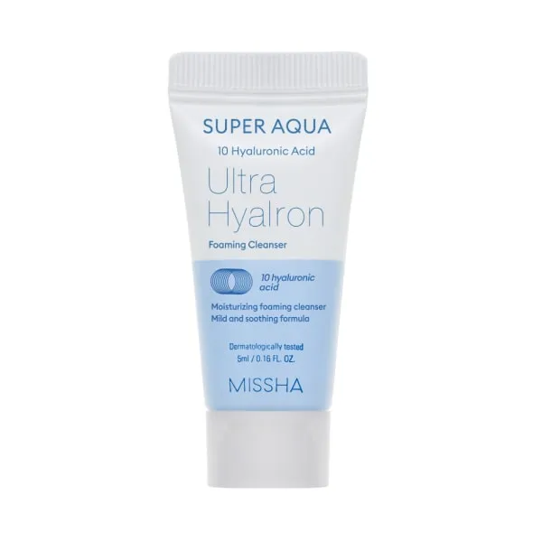 Пенка для умывания и снятия макияжа Super Aqua Ultra Hyalron в подарок от MISSHA