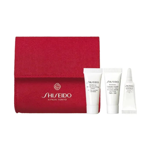 Набор миниатюр Benefiance в косметичке в подарок от SHISEIDO