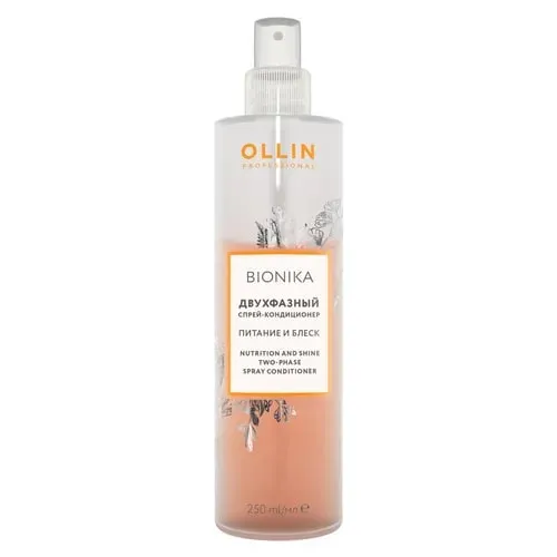 OLLIN PROFESSIONAL BIONIKA Двухфазный спрей-кондиционер Питание и блеск