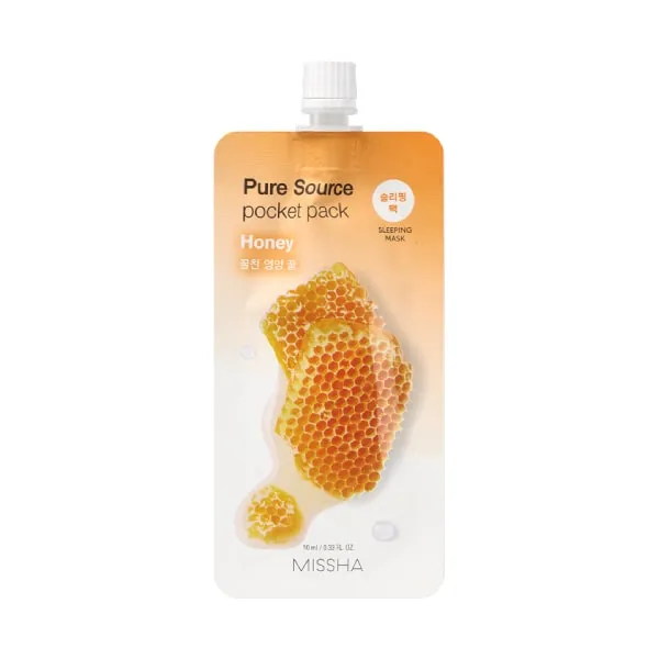 Ночная кремовая маска с медом Pure Source Pocket Pack Honey в подарок от MISSHA