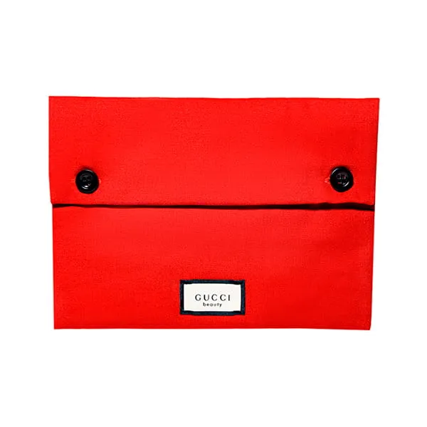 Красная косметичка в подарок от GUCCI