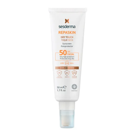 SESDERMA REPASKIN DRY TOUCH Facial sunscreen SPF50 Средство солнцезащитное с матовым эффектом для лица СЗФ50